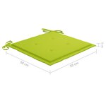 vidaXL Chaises à manger d'extérieur lot de 8 et coussins Acacia massif