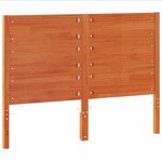 vidaXL Tête de lit cire marron 135 cm bois massif de pin