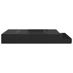 vidaXL Cadre de lit de rangement en chêne noir 135x190 cm