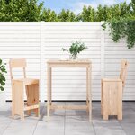 vidaXL Ensemble de bar de jardin 3 Pièces bois de pin massif