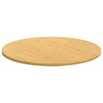 vidaXL Dessus de table Ø80x1 5 cm bambou