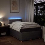 vidaXL Sommier à lattes de lit avec matelas Taupe 120x200 cm Tissu