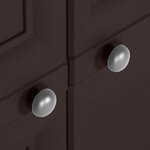 vidaXL Armoire en plastique 79x43x125 cm Design de bois Marron
