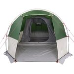 vidaXL Tente de camping tunnel 4 personnes vert imperméable