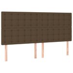 vidaXL Sommier à lattes de lit avec matelas Marron foncé 160x200 cm