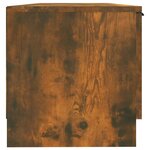 vidaXL Meuble TV Chêne fumé 102x35x36 5 cm Bois d'ingénierie