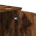 vidaXL Table console chêne fumé 100x35x74 5 cm bois d'ingénierie