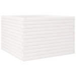 vidaXL Jardinière blanc 70x70x46 cm bois de pin massif