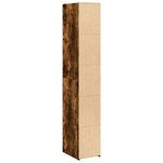 vidaXL Buffet haut chêne fumé 30x41x185 cm bois d'ingénierie