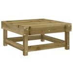 vidaXL Salon de jardin 3 Pièces bois de pin imprégné