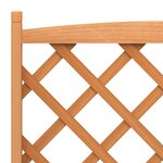 vidaXL Jardinière avec treillis marron bois massif de sapin