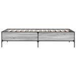 vidaXL Cadre de lit sans matelas sonoma gris 90x190 cm