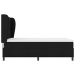 Lit Box Spring vidaXL avec Matelas Noir 140x190 cm Tissu