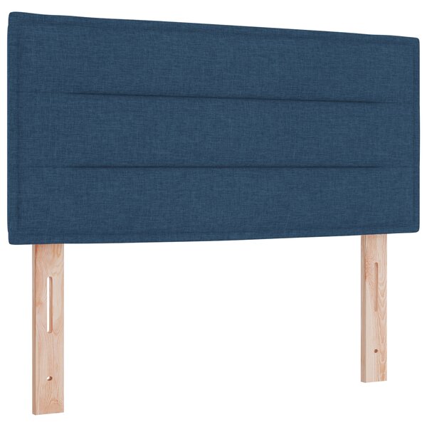vidaXL Tête de lit Design Lignes Bleue 100 cm Tissu