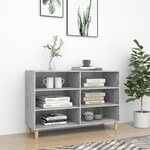 vidaXL Buffet gris béton 103 5x35x70 cm bois d'ingénierie