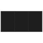 vidaXL Ensemble de repas de jardin de 5 pièces Rattan Poly Noir