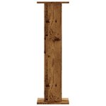 vidaXL Supports pour plantes 2 Pièces vieux bois bois d'ingénierie