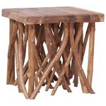 vidaXL Table basse en rondin 40x40x40 cm Bois solide