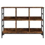 vidaXL Buffet chêne fumé 102x32x73 5 cm bois d'ingénierie