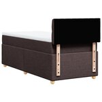 vidaXL Sommier à lattes de lit avec matelas Marron foncé 90x190 cm