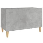 vidaXL Armoire à disques gris béton 74 5x38x48 cm bois d'ingénierie