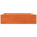 vidaXL Jardinière cire marron 90x90x23 cm bois de pin massif