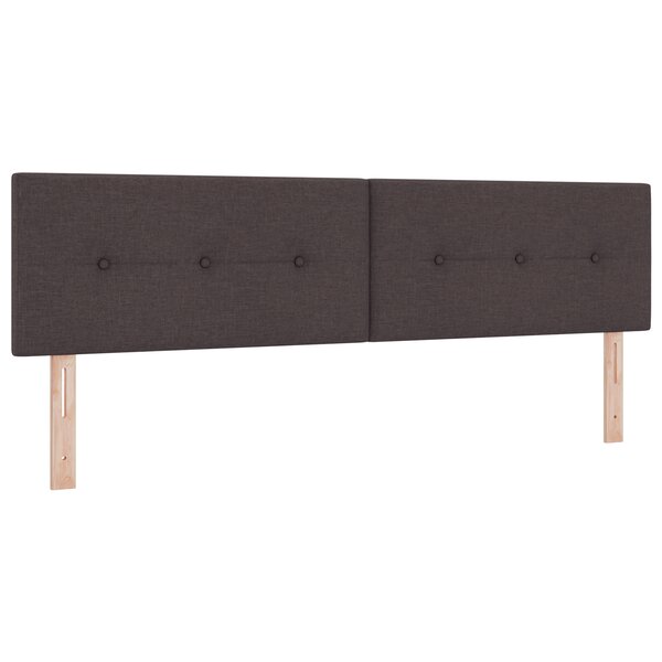 Tête de lit capitonnée brun foncé 180 cm en tissu