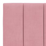 vidaXL Coussin de tête de lit rose 100 cm velours
