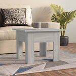 vidaXL Table basse Sonoma gris 55x55x42 cm bois d'ingénierie