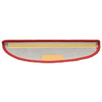 vidaXL Tapis d'escalier 15 Pièces rouge 65x21x4 cm