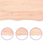 vidaXL Étagère murale 100x40x(2-4) cm bois de chêne massif non traité