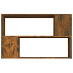 vidaXL Bibliothèque Chêne fumé 100x24x63 cm Bois d'ingénierie