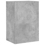 vidaXL Unités murales TV 5 Pièces gris béton bois d'ingénierie