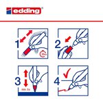 Marqueur craie liquide 4095 bleu 2-3 mm x 10 EDDING