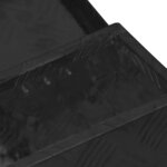 vidaXL Boîte de rangement Noir 50x15x20 5 cm Aluminium