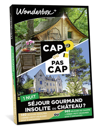 Coffret cadeau - WONDERBOX - CAP OU PAS CAP - Séjour gourmand insolite ou château   - 1 nuit