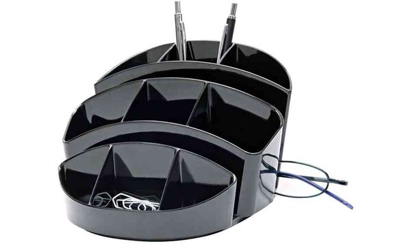 Multi Pot Rotondo, 11 compartiments, noir WEDO