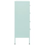 vidaXL Commode Vert menthe 80x35x101 5 cm Acier