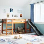 vidaXL Lit mezzanine d'enfants sans matelas 90x200 cm bois pin massif