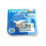 Blister de 1 Pile bouton oxyde argent X364 SR621SW RENATA