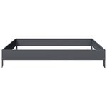 vidaXL Lit surélevé de jardin anthracite 100x100x18 5 cm acier