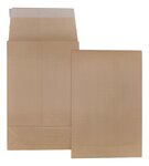 Lot de 50 enveloppes pochettes kraft armé à soufflet marron 280 x 410 + 90 mm