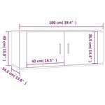 vidaXL Ensemble de meubles TV 4 Pièces Blanc brillant Bois d'ingénierie