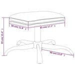 vidaXL Repose-pied Rose 60x60x36 cm Velours