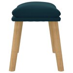 vidaXL Repose-pied Bleu 45x29 5x35 cm Velours
