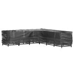 vidaXL Housses de salon de jardin en forme de L 2 Pièces 20 œillets