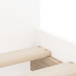 vidaXL Cadre de lit avec tiroirs sans matelas blanc 90x190 cm
