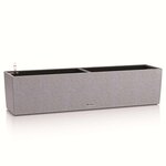 LECHUZA Jardinière BALCONERA Stone 80 ALL-IN-ONE Gris