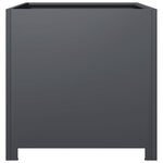 vidaXL Jardinière anthracite 50x50x50 cm acier