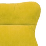 vidaXL Fauteuil Relaxant en Velours Jaune